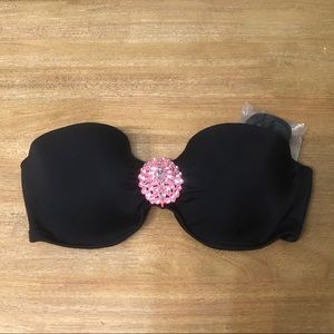 Victoria Secret Swim Bandeau Top w/ Floral design